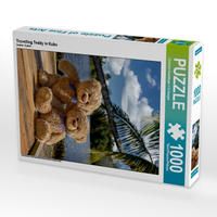 Produktbild: CALVENDO Puzzle Travelling Teddy in Kuba | 1000 Teile Lege-Gr&ouml;&szlig;e 64x48cm Foto-Puzzle f&uuml;r gl&uuml;ckliche Stunden