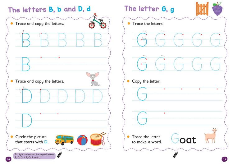 Produktbild: Upper Case Letters Age 3-5 Wipe Clean Activity Book