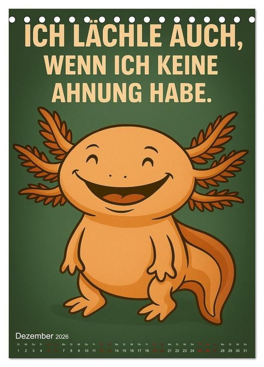 Produktbild: Tierisch eigenwillig - Weil normal langweilig w&auml;re (Tischkalender 2026 DIN A5 hoch), CALVENDO Monatskalender