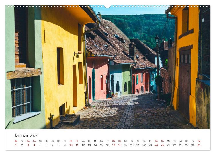 Produktbild: Rum&auml;nien - Das beeindruckende Land am Schwarzen Meer. (hochwertiger Premium Wandkalender 2026 DIN A2 quer), Kunstdruck in Hochglanz