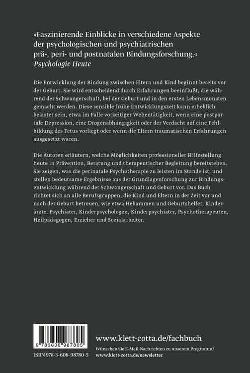 Produktbild: Die Anf&auml;nge der Eltern-Kind-Bindung