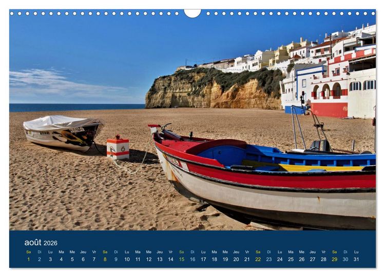 Produktbild: Un voyage &agrave; travers le Portugal (Calendrier mural 2026 DIN A3 vertical), CALVENDO calendrier mensuel