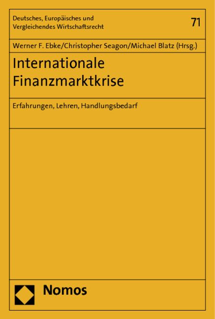 Produktbild: Internationale Finanzmarktkrise