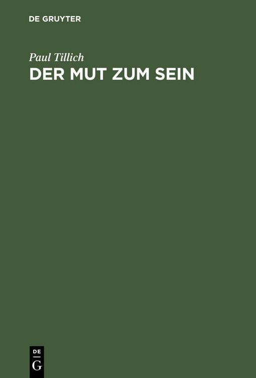 Produktbild: Der Mut zum Sein