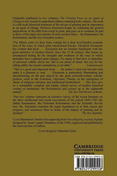 Produktbild: The Printing Press as an Agent of Change