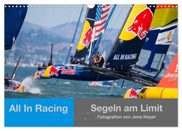 Produktbild: All In Racing - Segeln am Limit - Fotografien von Jens Hoyer (Wandkalender 2026 DIN A3 quer), CALVENDO Monatskalender