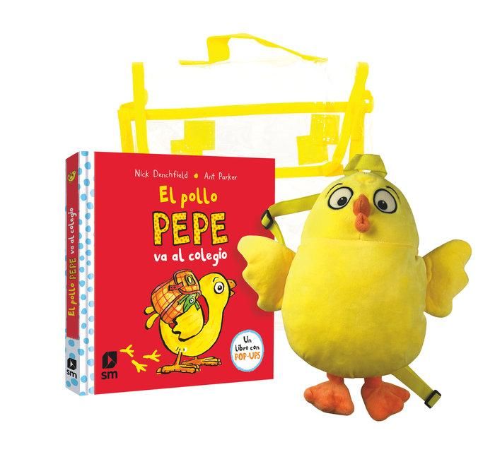 Produktbild: Pack de El pollo Pepe va al colegio + mu&ntilde;eco mochila