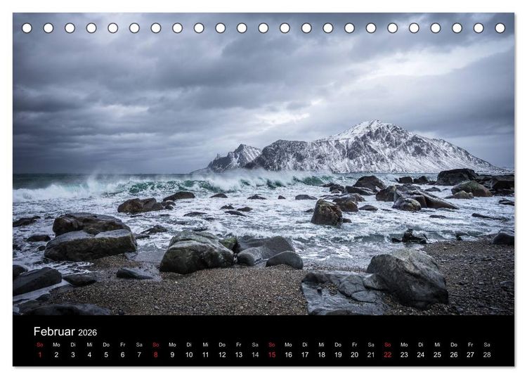 Produktbild: Lofoten Impressionen von Armin Fuchs (Tischkalender 2026 DIN A5 quer), CALVENDO Monatskalender