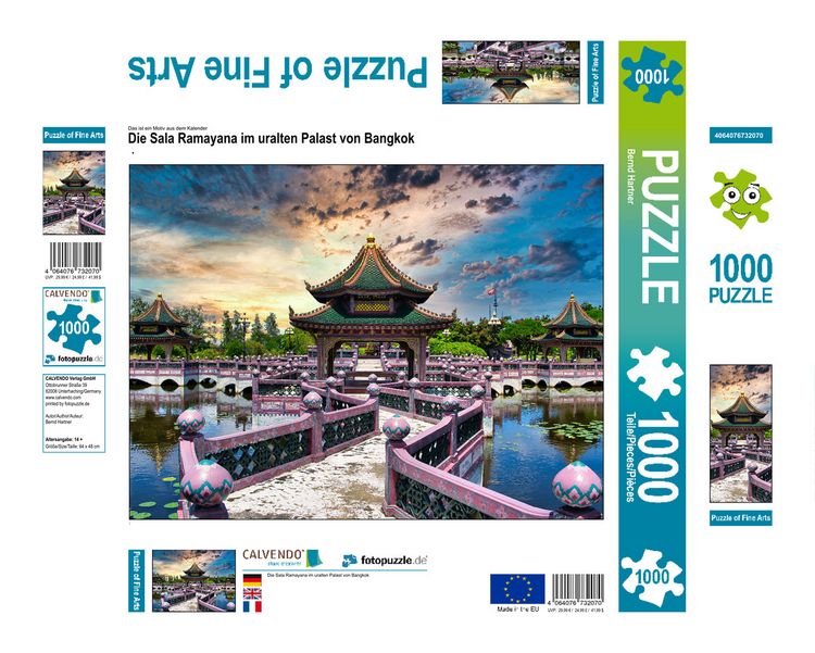 Produktbild: CALVENDO Puzzle Die Sala Ramayana im uralten Palast von Bangkok | 1000 Teile Lege-Gr&ouml;&szlig;e 64x48cm Foto-Puzzle f&uuml;r gl&uuml;ckliche Stunden