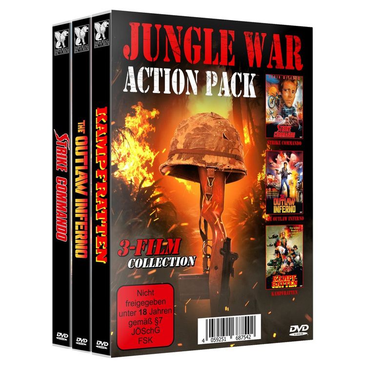 Produktbild: JUNGLE WAR ACTION PACK - 3 Filme Bundle [3 DVDs]