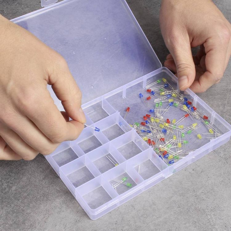 Produktbild: Quadrios 23SA086 Sortimentskasten (L x B x H) 19.5 x 13.1 x 2.2 cm Anzahl F&auml;cher: 13 feste Unterteilung Inhalt 1 St.
