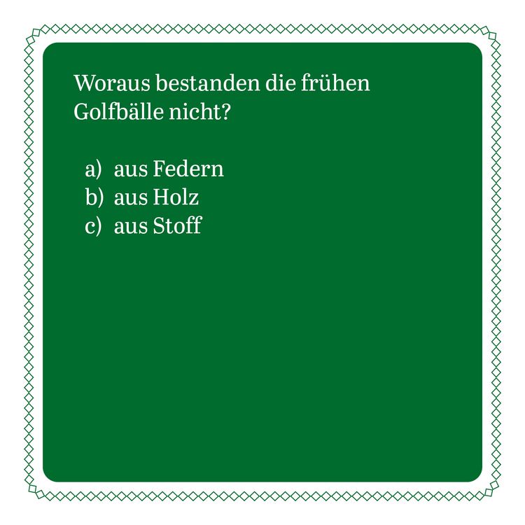 Produktbild: Das Golf-Quiz (Neuauflage)