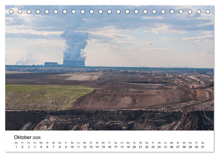 Produktbild: Bergbaulandschaften (Tischkalender 2026 DIN A5 quer), CALVENDO Monatskalender