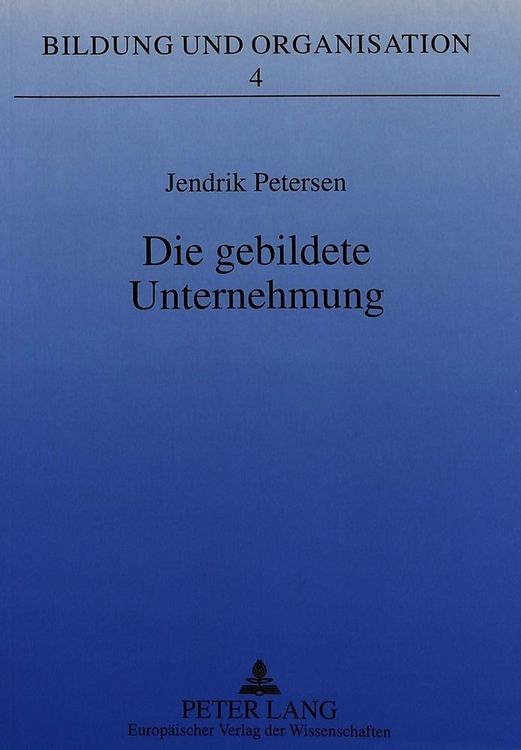 Produktbild: Die gebildete Unternehmung