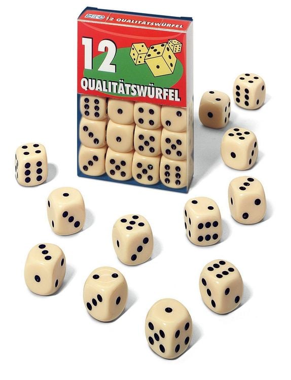 Produktbild: Ravensburger 12 W&uuml;rfel in Klarsichtbox