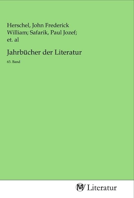 Produktbild: Jahrb&uuml;cher der Literatur