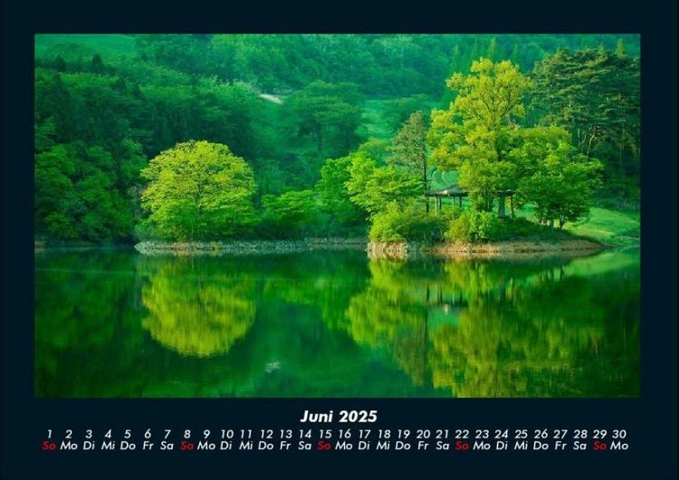 Produktbild: Die Seen der Erde 2025 Fotokalender DIN A4