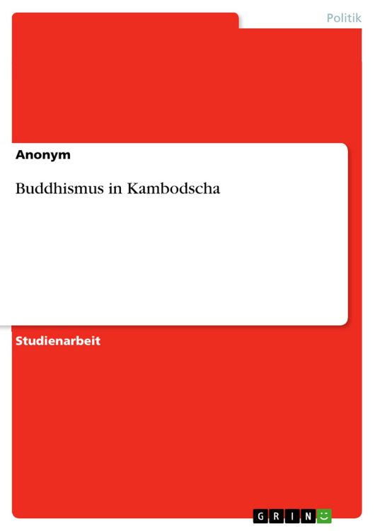 Produktbild: Buddhismus in Kambodscha
