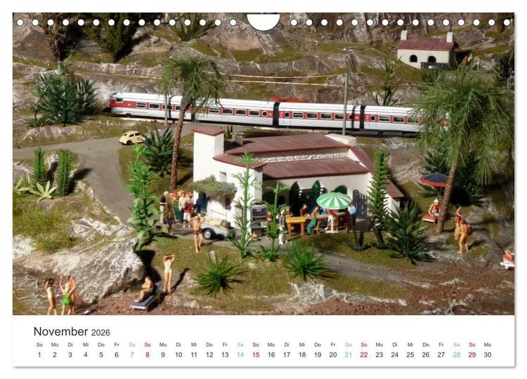 Produktbild: Modellbahnen aus aller Welt - H0, N, Z (Wandkalender 2026 DIN A4 quer), CALVENDO Monatskalender