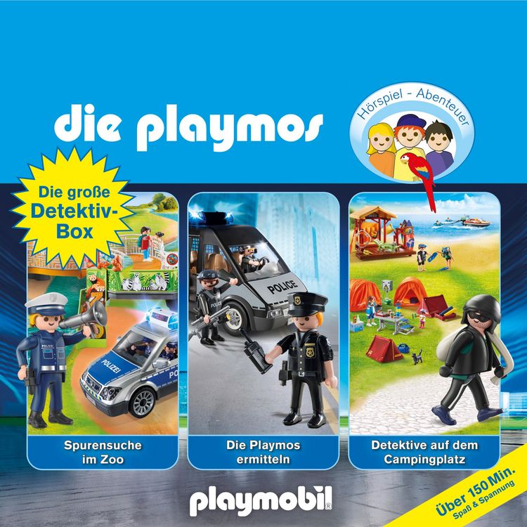 Produktbild: Die gro&szlig;e Detektiv-Box - Das Original Playmobil H&ouml;rspiel, Folgen 46, 66, 73