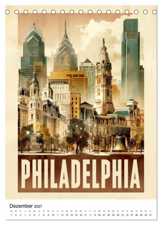 Produktbild: USA - Retro Journeys (Tischkalender 2027 DIN A5 hoch), CALVENDO Monatskalender