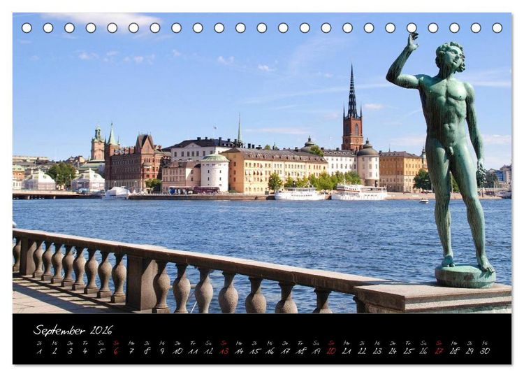 Produktbild: Kreuzfahrt zu den Metropolen der Ostsee - Conrad Stein Verlag (Tischkalender 2026 DIN A5 quer), CALVENDO Monatskalender