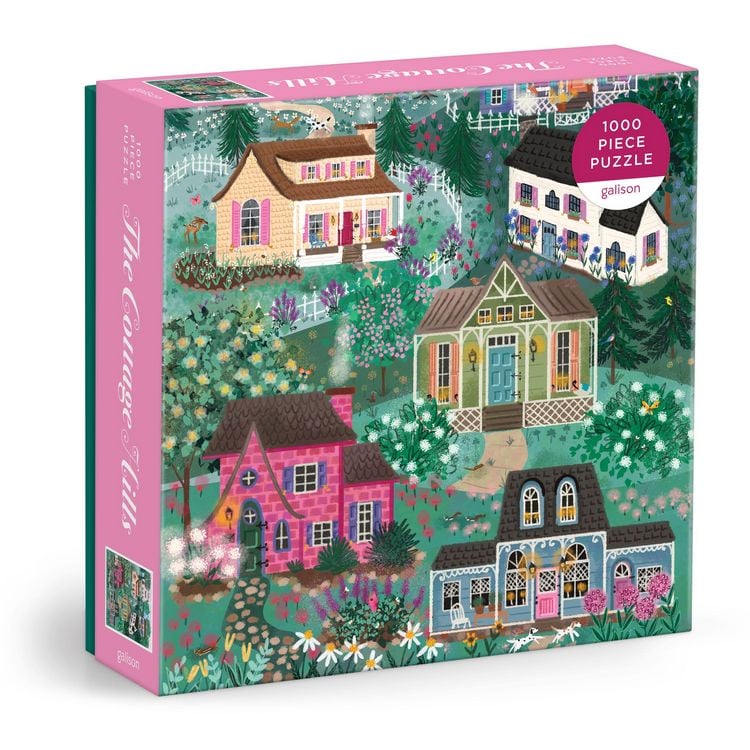 Produktbild: Joy Laforme The Cottage Hills 1000 Piece Puzzle in a Square Box