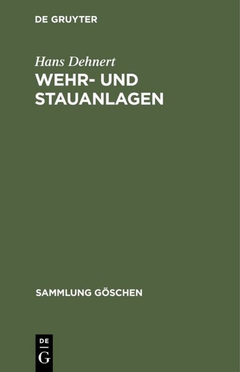 Produktbild: Wehr- und Stauanlagen