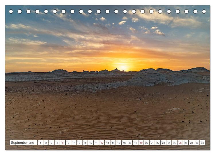 Produktbild: &Auml;gypten - die Weisse W&uuml;ste (Tischkalender 2027 DIN A5 quer), CALVENDO Monatskalender