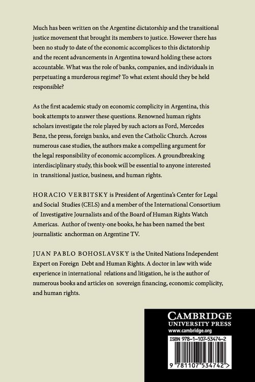 Produktbild: The Economic Accomplices to the Argentine Dictatorship