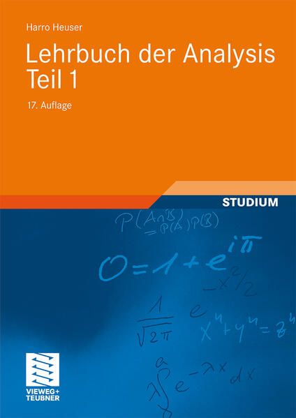 Produktbild: Lehrbuch der Analysis. Teil 1