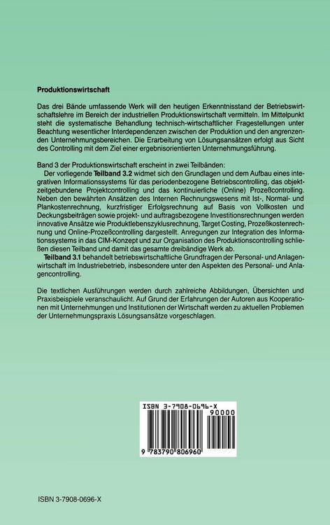 Produktbild: Produktionswirtschaft - Controlling industrieller Produktion