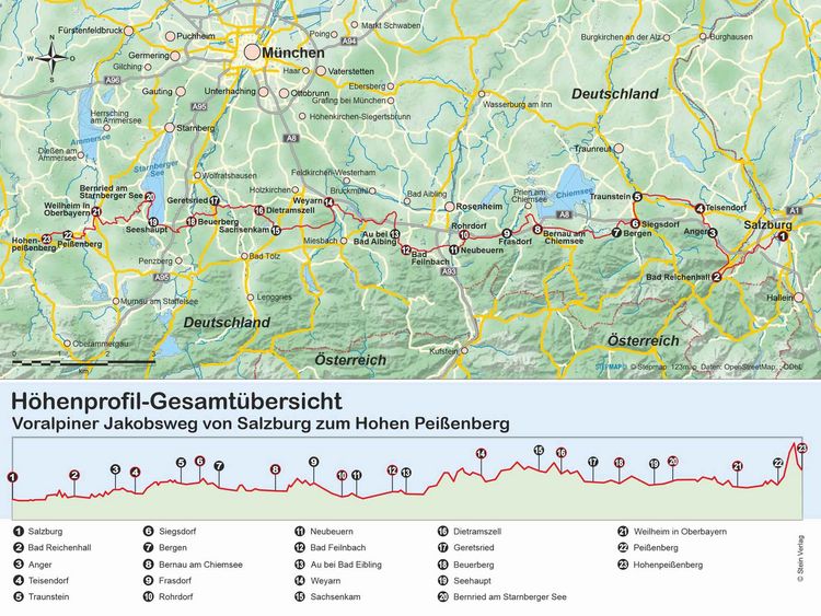 Produktbild: Voralpiner Jakobsweg von Salzburg zum Hohen Pei&szlig;enberg