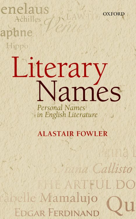 Produktbild: Literary Names