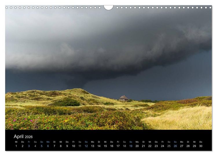 Produktbild: Wolken &uuml;ber D&auml;nemark (Wandkalender 2026 DIN A3 quer), CALVENDO Monatskalender
