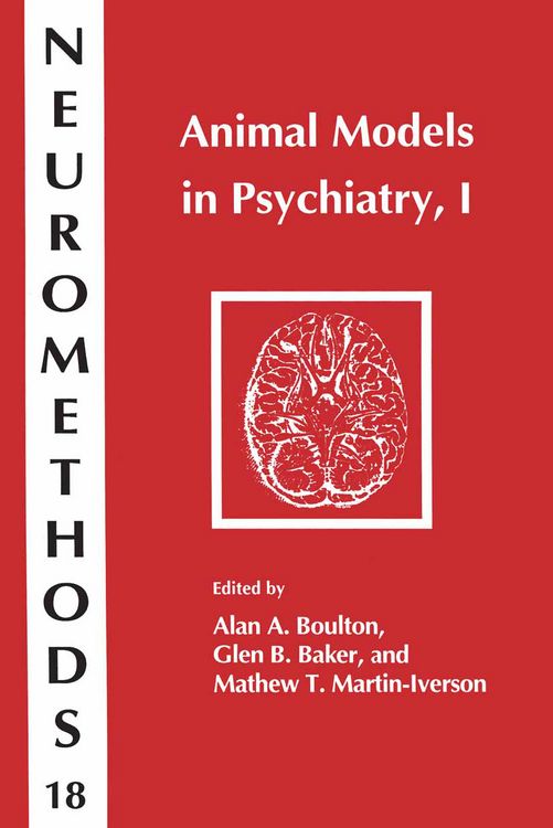 Produktbild: Animal Models in Psychiatry, I