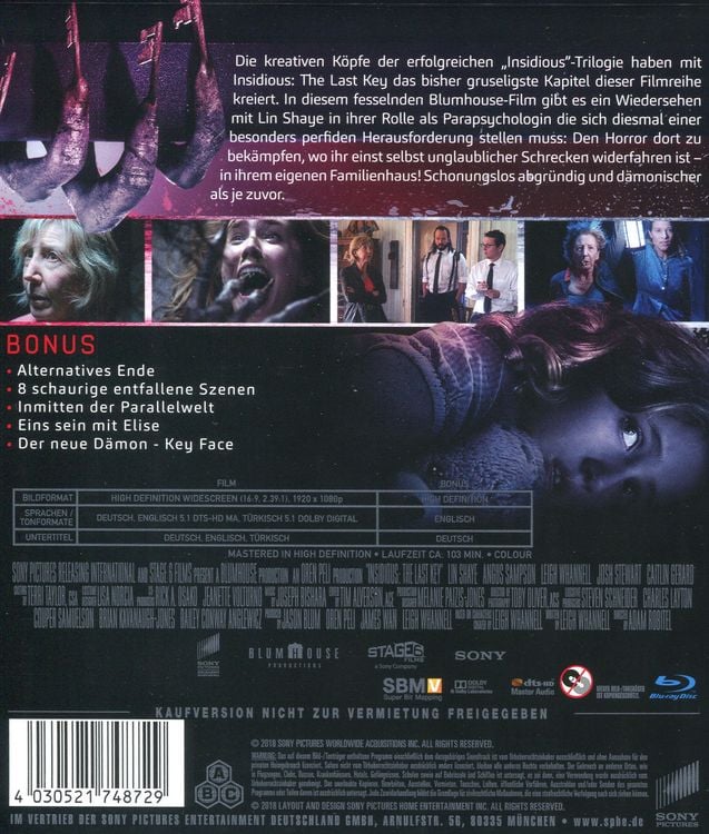 Produktbild: Insidious - The Last Key