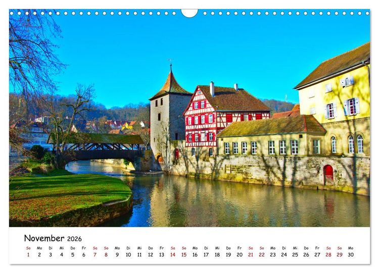 Produktbild: Hohenlohe - Zwischen Stadt und Land (Wandkalender 2026 DIN A3 quer), CALVENDO Monatskalender