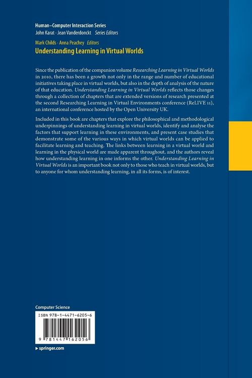 Produktbild: Understanding Learning in Virtual Worlds