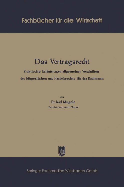 Produktbild: Das Vertragsrecht