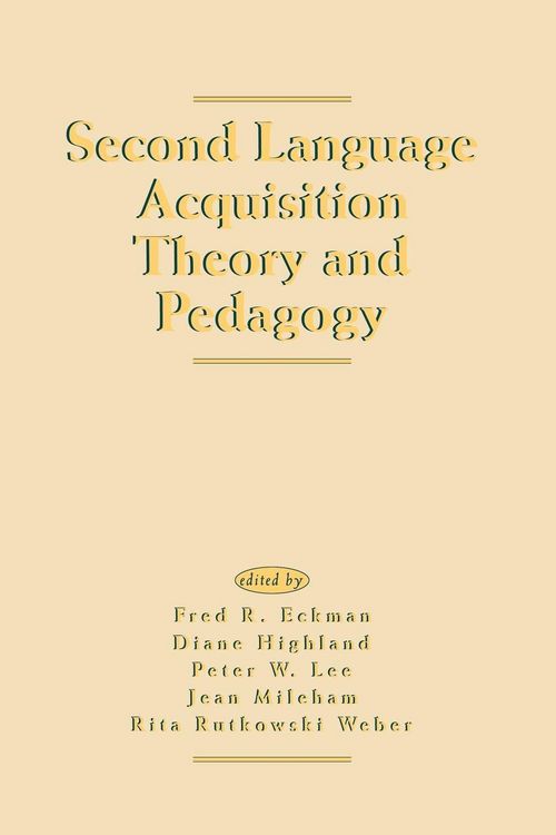 Produktbild: Second Language Acquisition Theory and Pedagogy