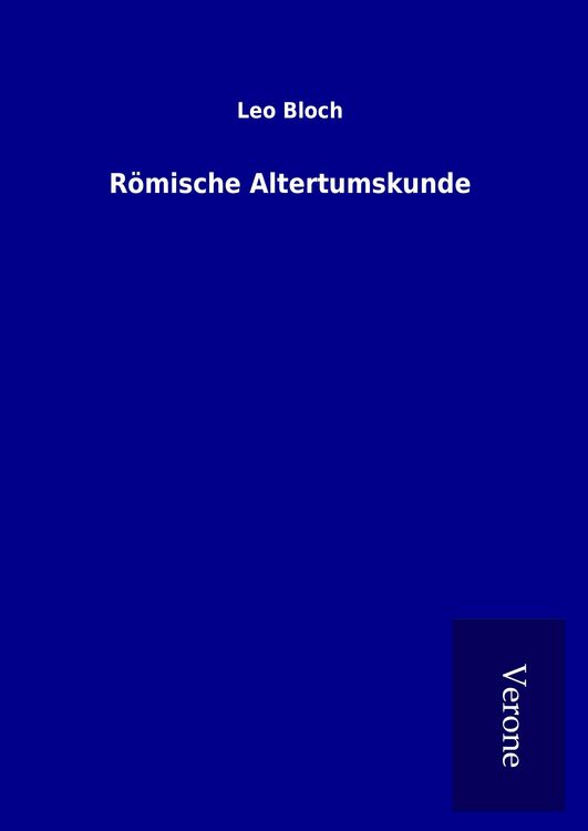 Produktbild: R&ouml;mische Altertumskunde