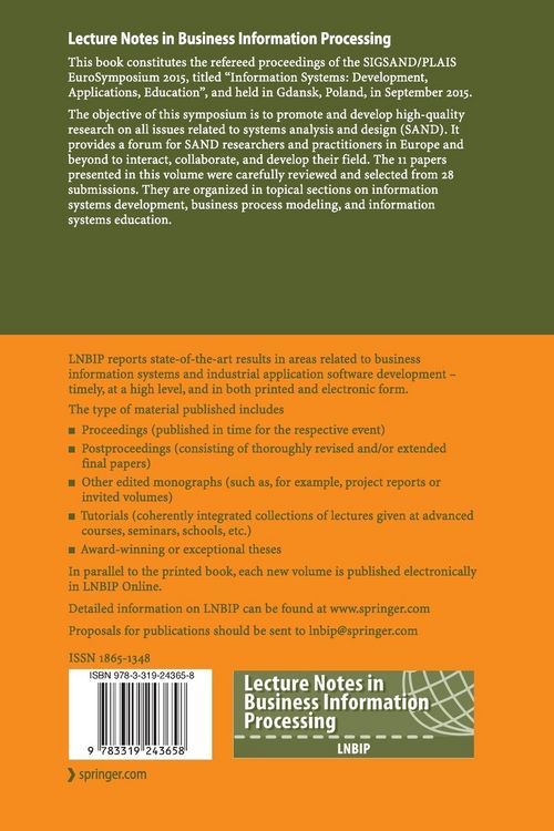 Produktbild: Information Systems: Development, Applications, Education