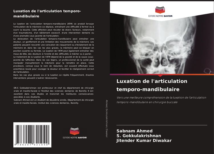 Produktbild: Luxation de l'articulation temporo-mandibulaire