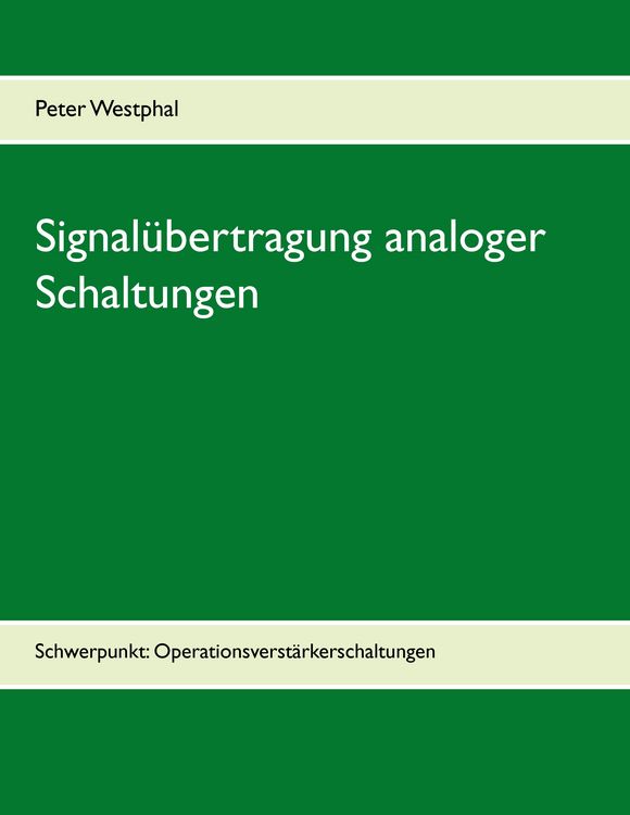 Produktbild: Signal&uuml;bertragung analoger Schaltungen