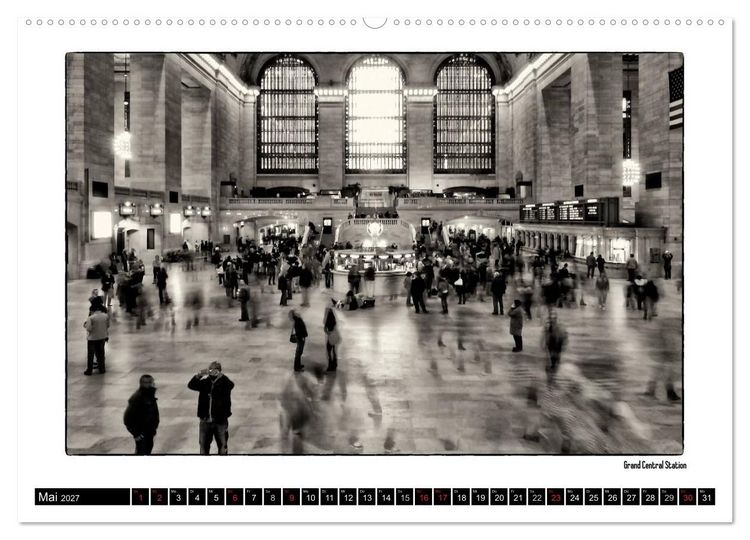 Produktbild: Manhattan Memories - Erinnerungen an New York (Wandkalender 2027 DIN A2 quer), CALVENDO Monatskalender