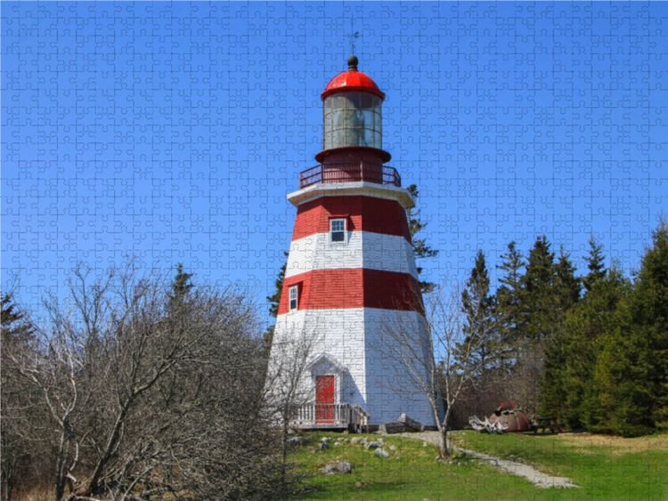 Produktbild: CALVENDO Puzzle Leuchtturm in Barrington | 1000 Teile Lege-Gr&ouml;&szlig;e 64x48cm Foto-Puzzle f&uuml;r gl&uuml;ckliche Stunden
