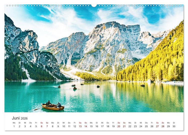 Produktbild: S&uuml;dtirol - Entlang der italienischen Alpen. (Wandkalender 2026 DIN A2 quer), CALVENDO Monatskalender