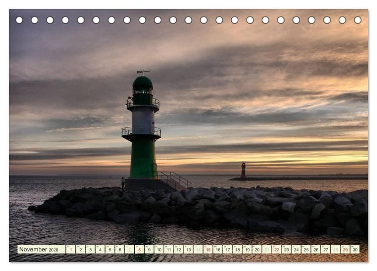 Produktbild: Ostsee - Impressionen (Tischkalender 2026 DIN A5 quer), CALVENDO Monatskalender