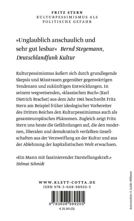 Produktbild: Kulturpessimismus als Politische Gefahr